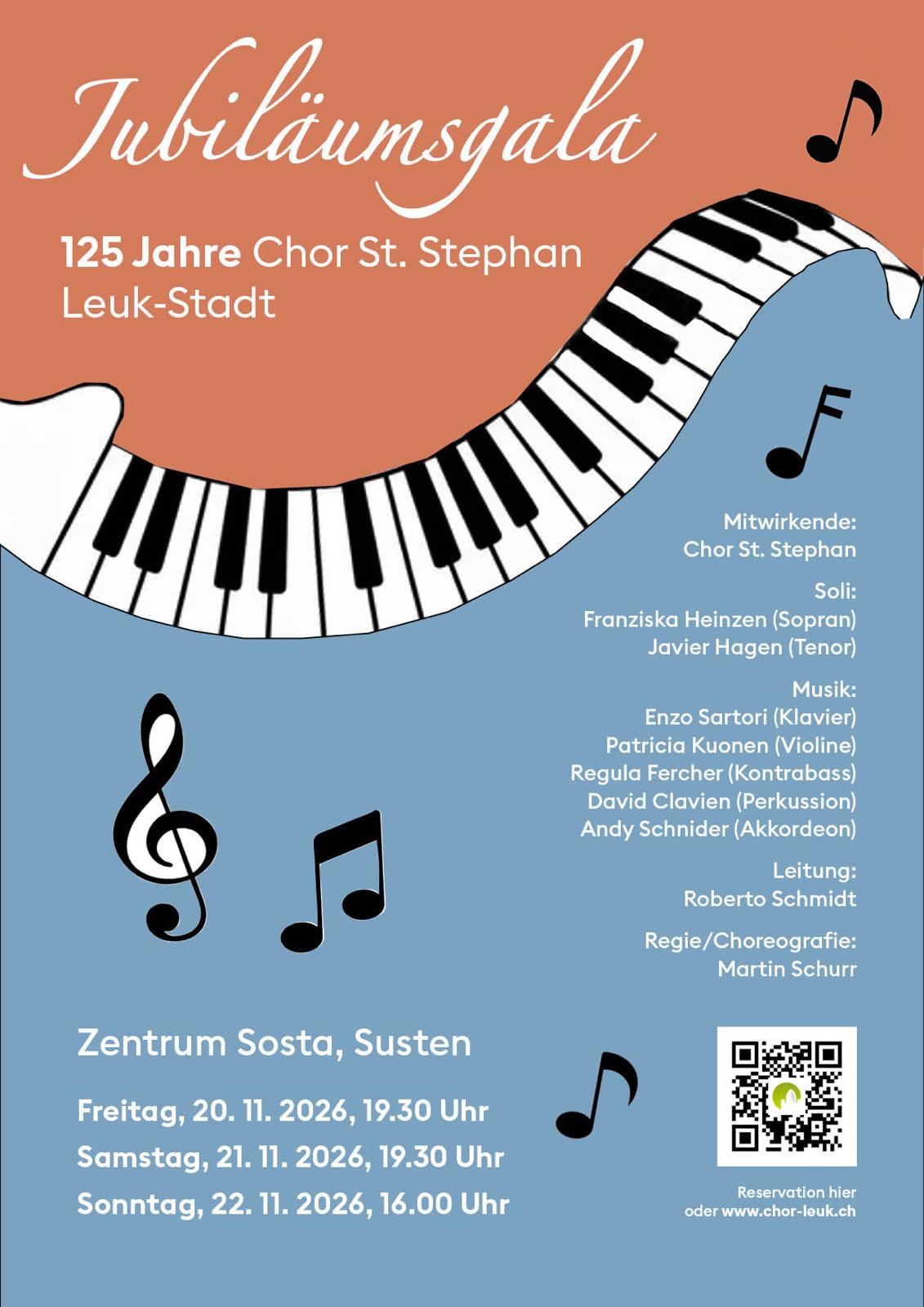 Jubiläumsgala: 125 Jahre Chor St. Stephan, Leuk-Stadt